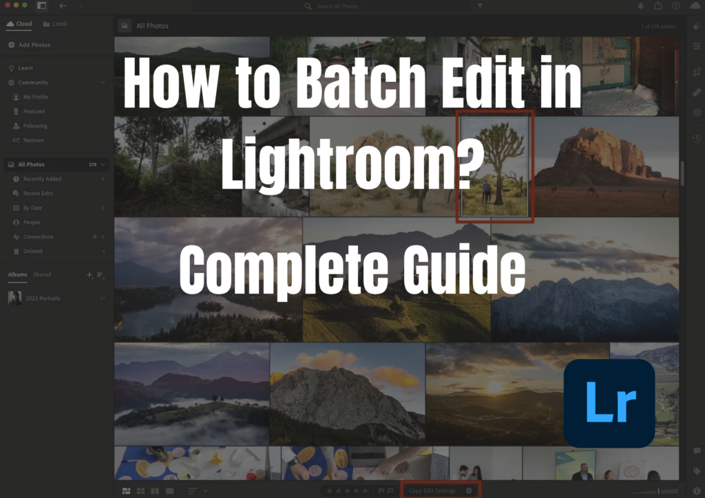 How to Batch Edit in Lightroom